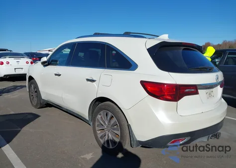 2014 Acura Mdx Technology Package из США, поврежденный, VIN 5FRYD4H43EB017405